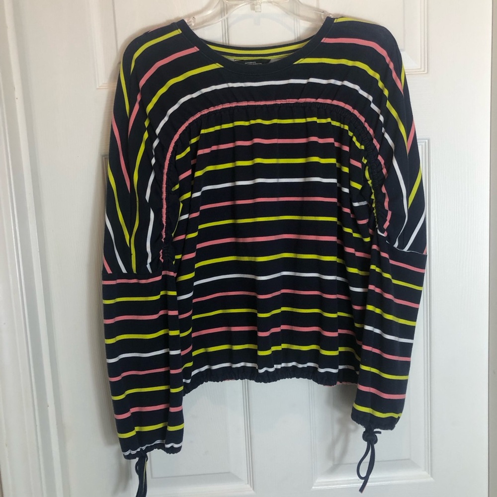 Project Runway Long Sleeve Pullover Top With Drawstrings Size Medium